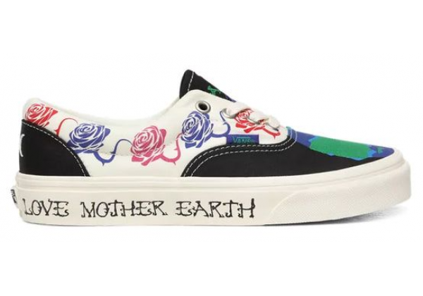 Кеды Vans Era белые с сине-фиолетовым