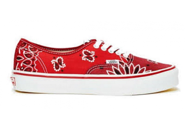 Vans Vault OG Authentic LX Bedwin & the Heartbreakers Red Paisley