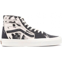 Vans Old Skool Sk8-Hi серые с белым принтом