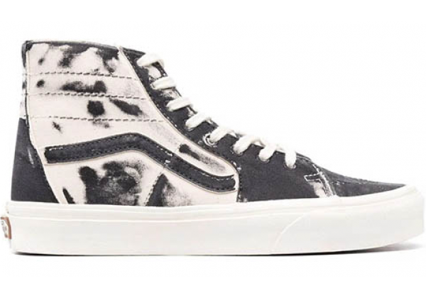 Vans Old Skool Sk8-Hi серые с белым принтом