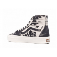 Vans Old Skool Sk8-Hi серые с белым принтом