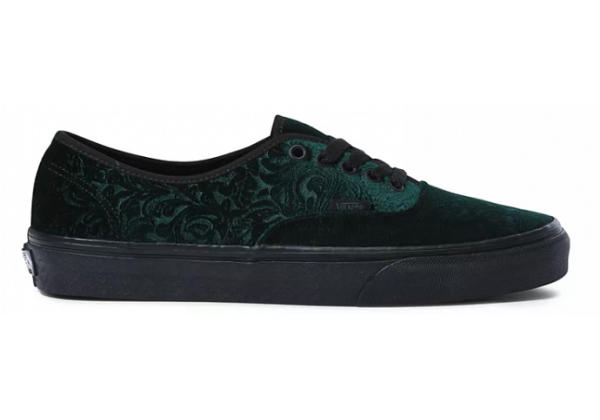 Vans кеды Old Skool Velvet Authentic черные с зеленым