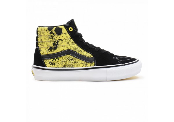 Кеды Vans Sk8-Hi Spongebob черные с желтым