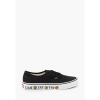 Кеды Vans AUTHENTIC с надписями черные