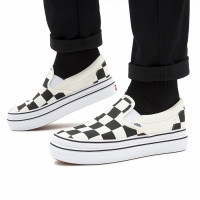 Слипоны Vans Big Checker Super Comfycush в клетку белые
