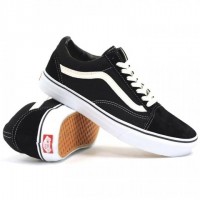 Vans кеды Old Skool PRO Black White черно-белые