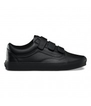 Кожаные кеды Vans OLD SKOOL MONO черные