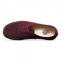Кеды Vans Authentic Washed Canvas бордовые