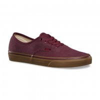 Кеды Vans Authentic Washed Canvas бордовые