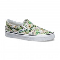 Слипоны Vans Classic Slip-On Chambray Leopard с принтом