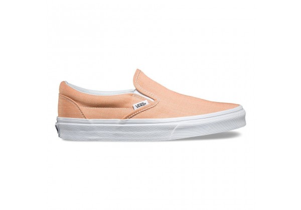Слипоны Vans Classic Slip-On Chambray оранжевые 